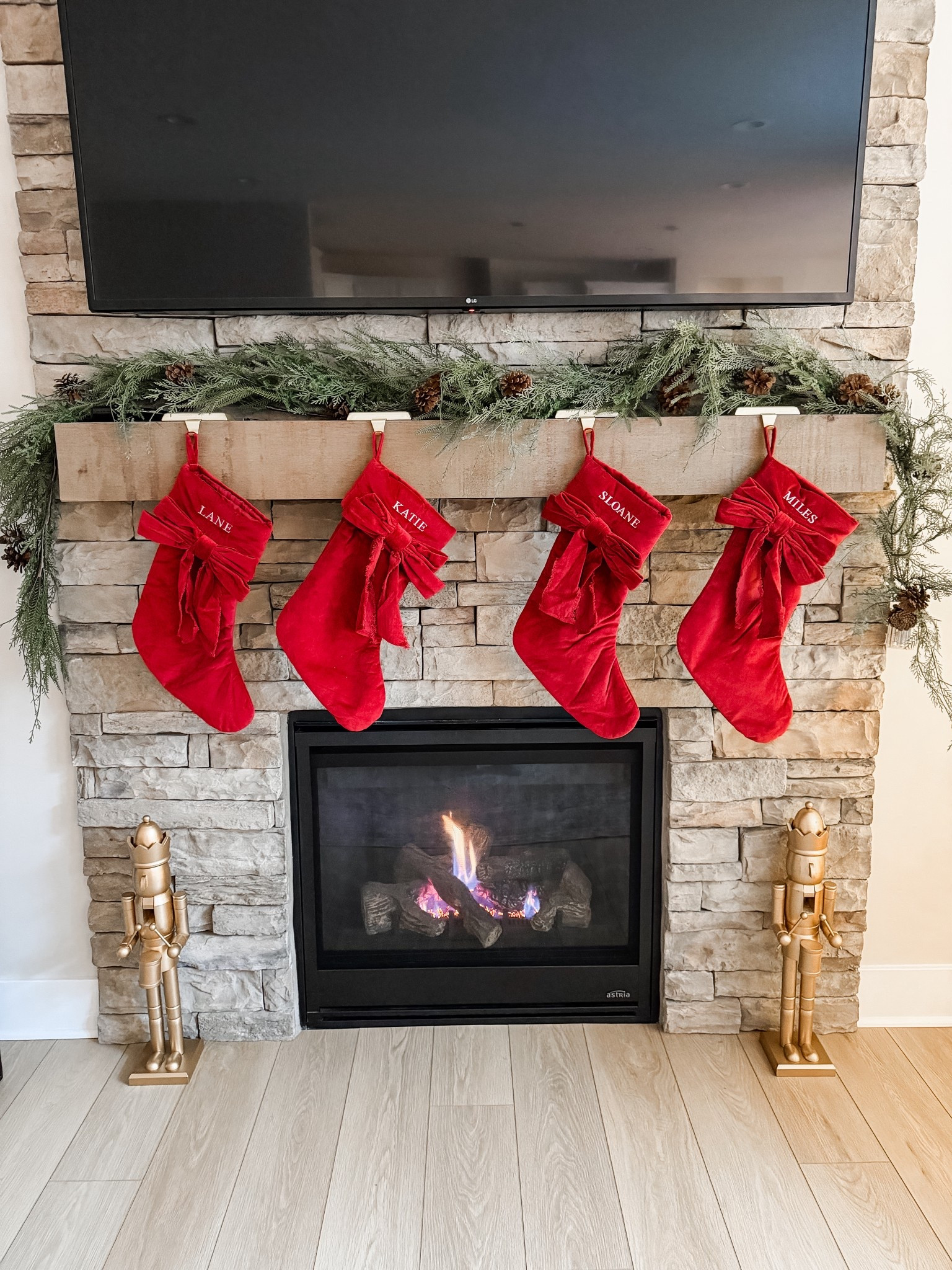 Christmas | stockings | fireplace | nutcrackers | garland | holiday decor | Christmas decor | home decorr

#LTKHome #LTKSeasonal #LTKHoliday