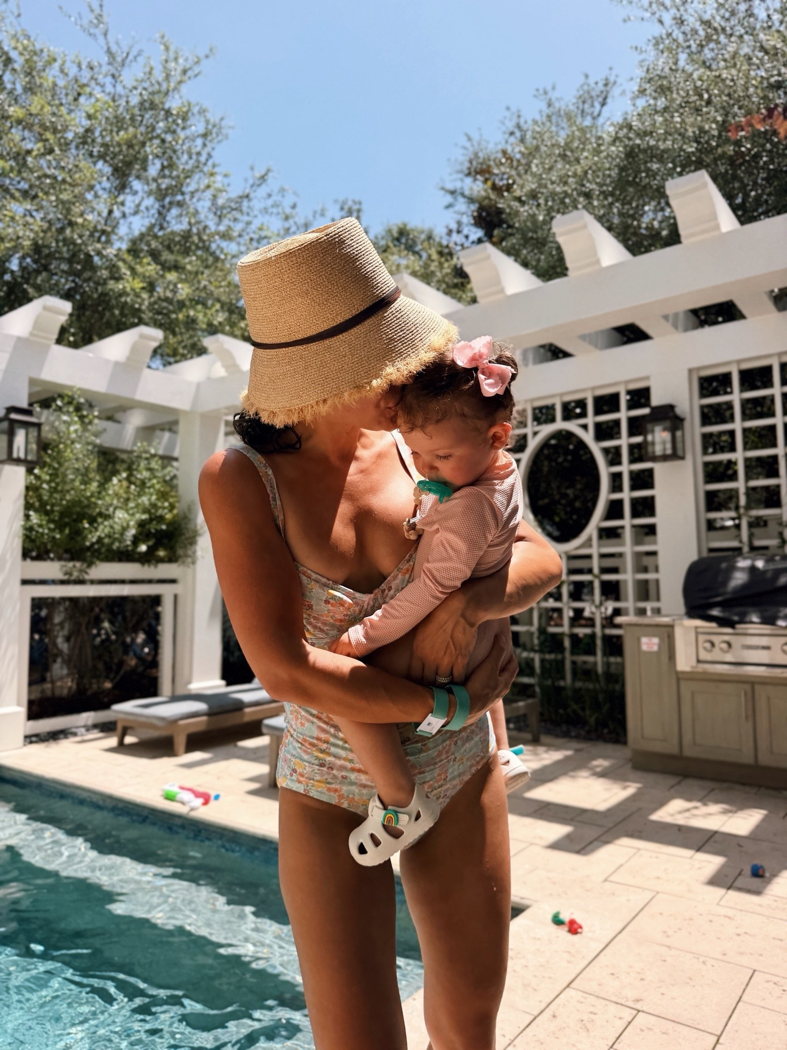 Mommy and baby swim 🫶🏼

Love her little pink suit -

#LTKBaby #LTKSwim