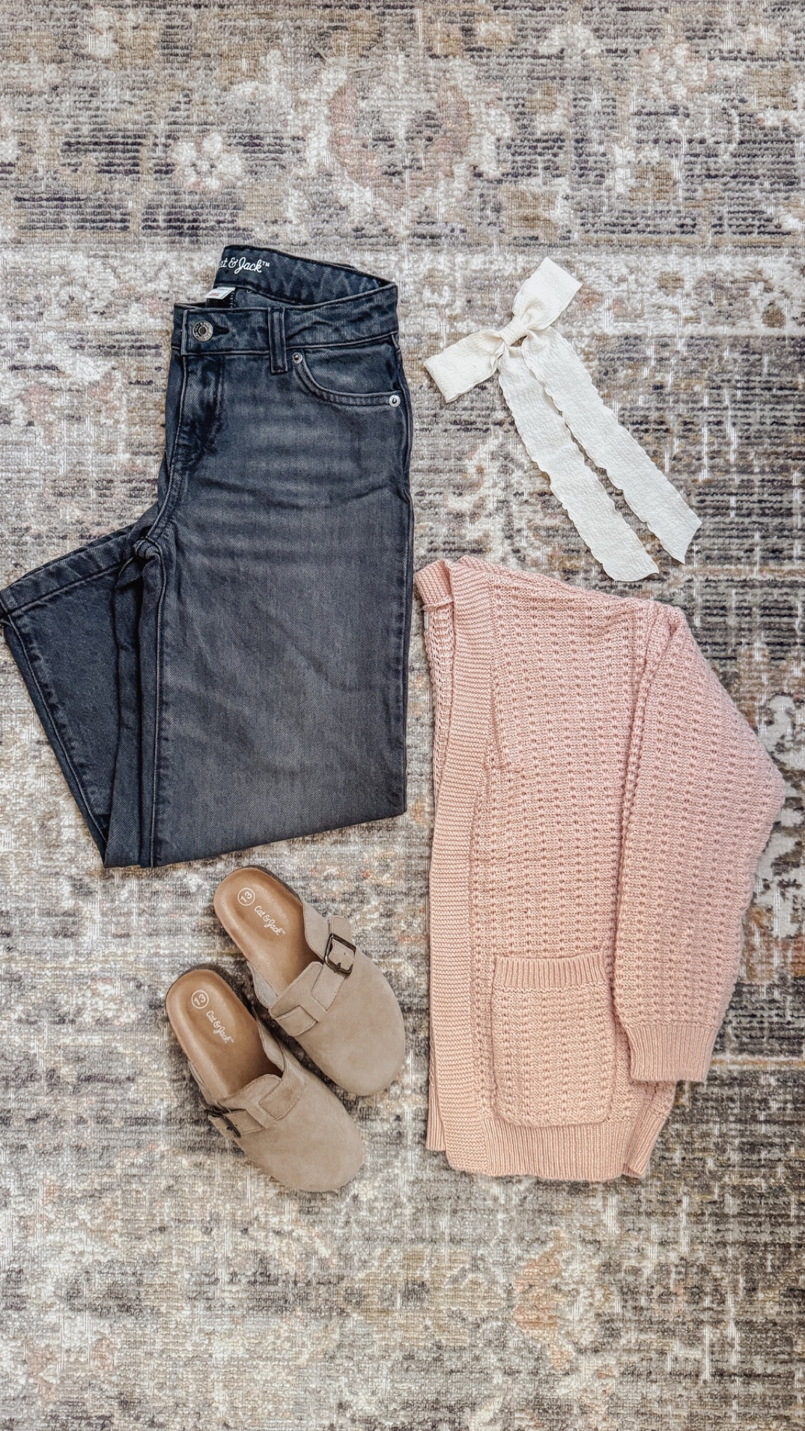 Target Circle Week sale on shoes (40% off today only!) I also grabbed this adorable cardigan & wide leg jeans for my 7 year old - both 30% off. Bow is from Aerie & sold out - I’ll link something similar. Such a cute fall outfit! 

#LTKStyleTip #LTKKids #LTKSaleAlert