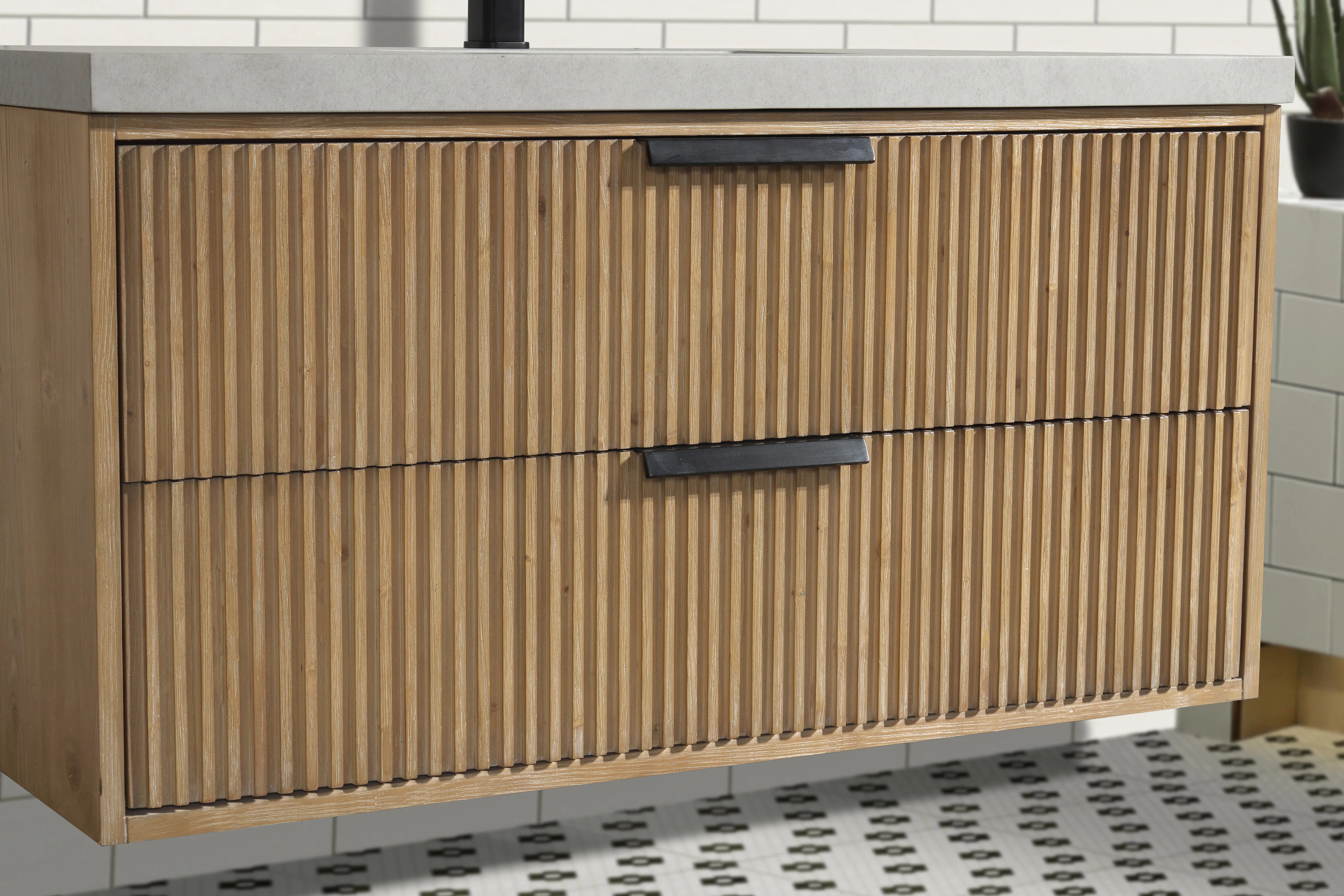 Latitude Run® Kamelya 42'' Single Bathroom Vanity With Concrete Top | Wayfair | Wayfair North America