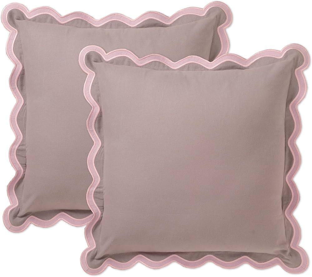 Folkulture Throw Pillow Covers for Couch, 18x18 Decorative Couch Pillows for Living Room, 100% Co... | Amazon (US)