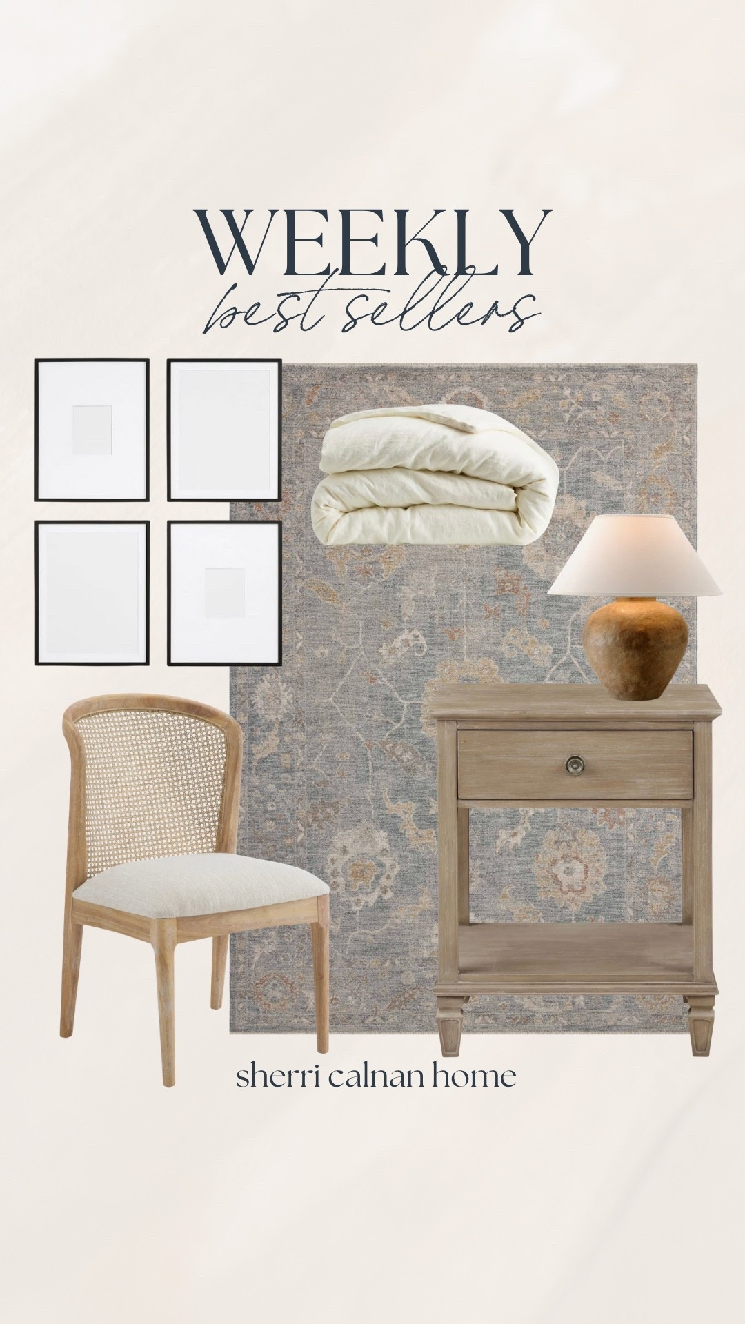 Your top picks from this week! I’m so happy to see how many of you loved this patterned area rug—it’s such a pretty find! 🤍 Our dining chairs and wood picture frames remain favorites as well. And you can’t beat the price of this nightstand!

#LTKHome #LTKSaleAlert
