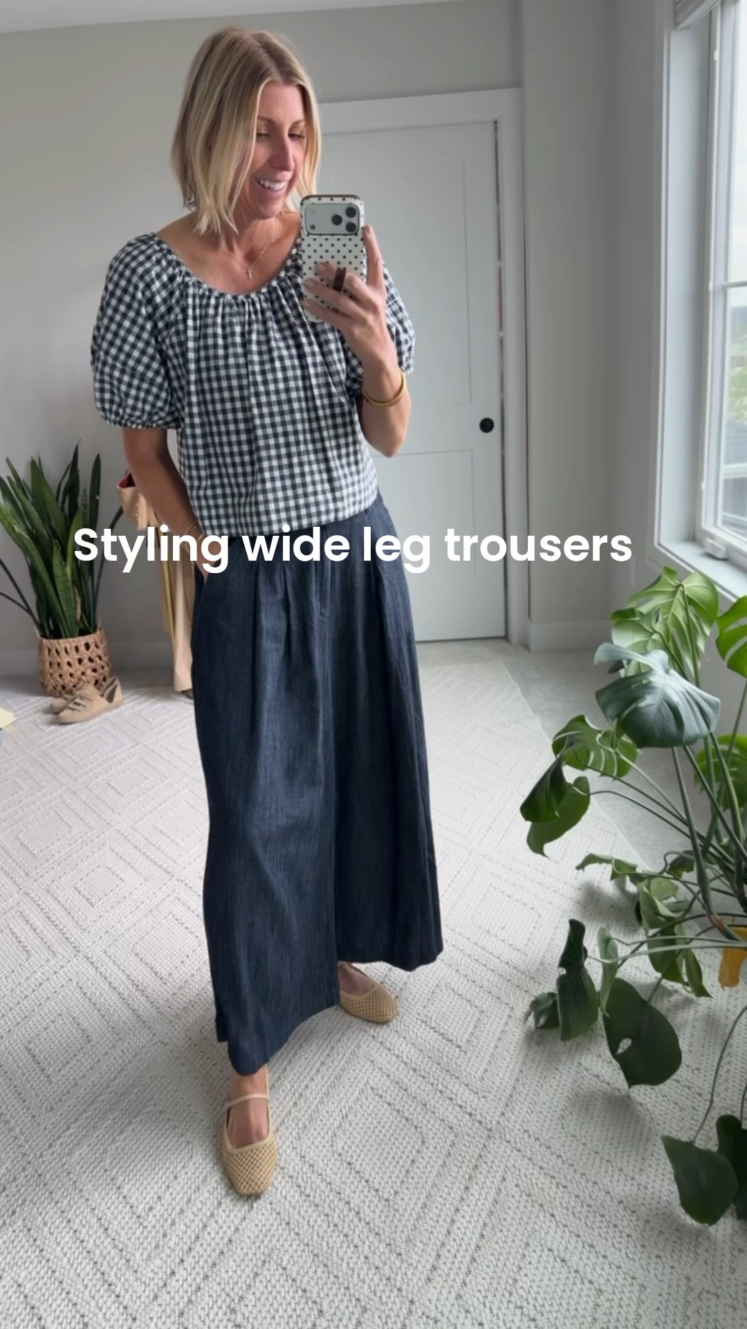 These wide leg trousers are light weight and so comfy! Love them paired with a woven ballet flat  

#LTKgrwm #LTKmomlife #LTKdayinmylife