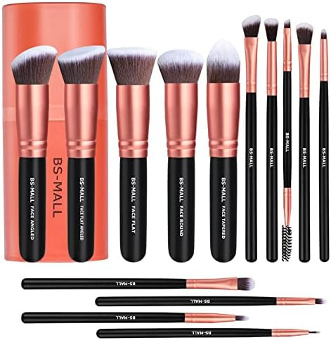 Makeup Brushes BS-MALL Premium Synthetic Foundation Powder Concealers Eye Shadows Makeup 14 Pcs B... | Amazon (US)