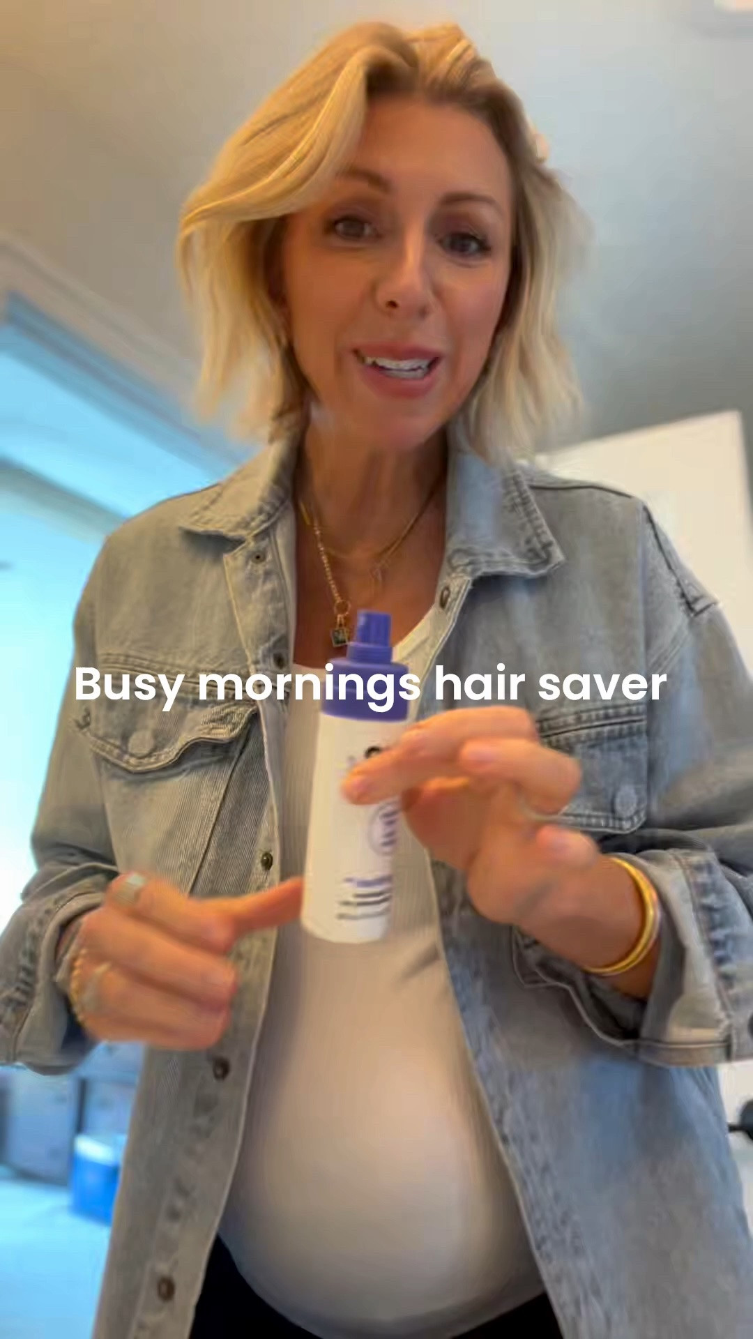 Busy back to school morning hair saver! This miracle dry shampoo sprays on like a liquid and dries instantly as a powder soaking up all the grease and refreshing your hair. This bottle will last you 6 to 9 months. ￼

#LTKmomlife #LTKmorningroutine #LTKOver40