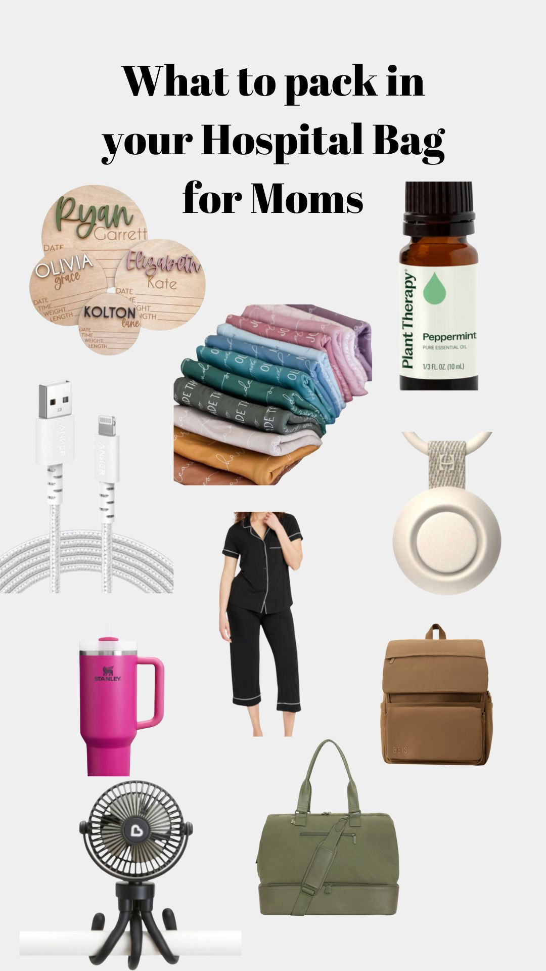 What to pack in your hospital bag!

#momlife #hopsitalbag #musthavesformom 

 #LTKBaby #LTKFamily