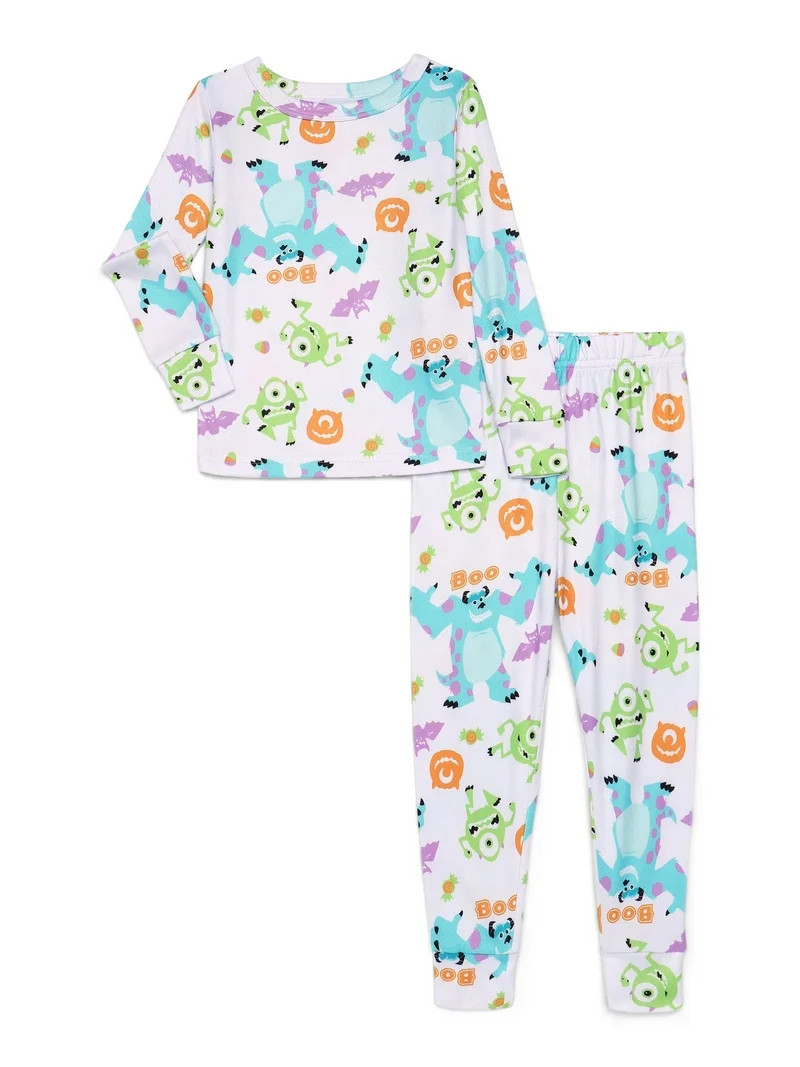 Monsters Inc. Toddlers' Halloween Pajama Top and Pants Set, 2-Piece, Sizes 12M-5T | Walmart (US)
