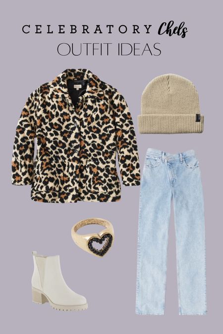 High rise 90s straight jeans
Leopard coat
Beanie
Heart ring
Statement jewelry
Tan Chelsea boot
Fall outfits
Fall style 
Outerwear
Travel outfit
Autumn 

#LTKstyletip #LTKshoecrush #LTKSeasonal