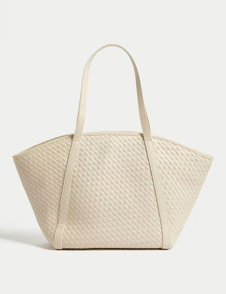 Faux Leather Woven Tote Shopper | Marks & Spencer (UK)