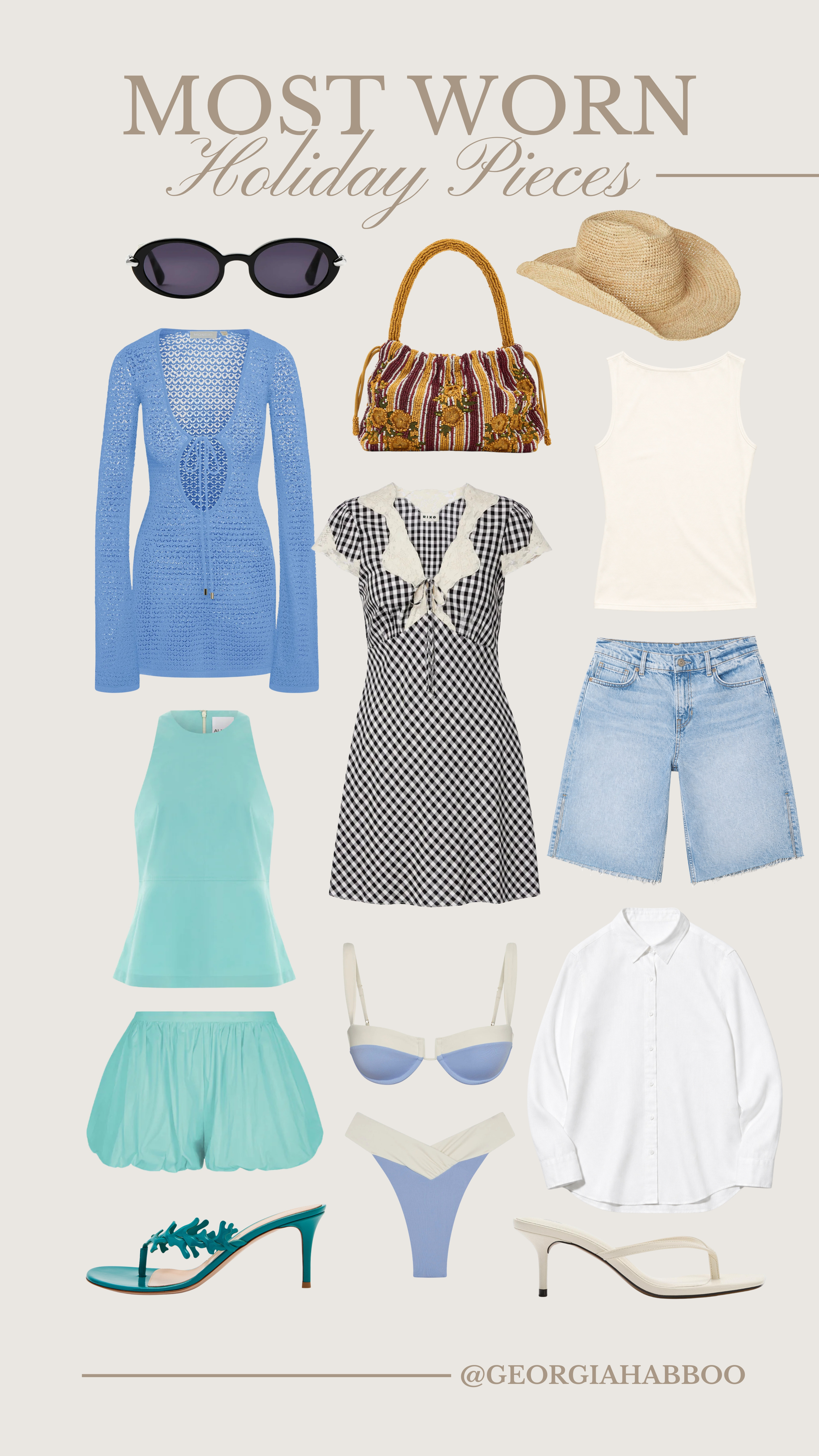 My most worn holiday pieces 🩵✨

holiday outfit, holiday style, beach day, pool day, beach outfit, swimwear, bikini, co ord, matching set, mini dress, warm weather, hot weather, resort 

 #LTKuk #LTKsummer #LTKtravel