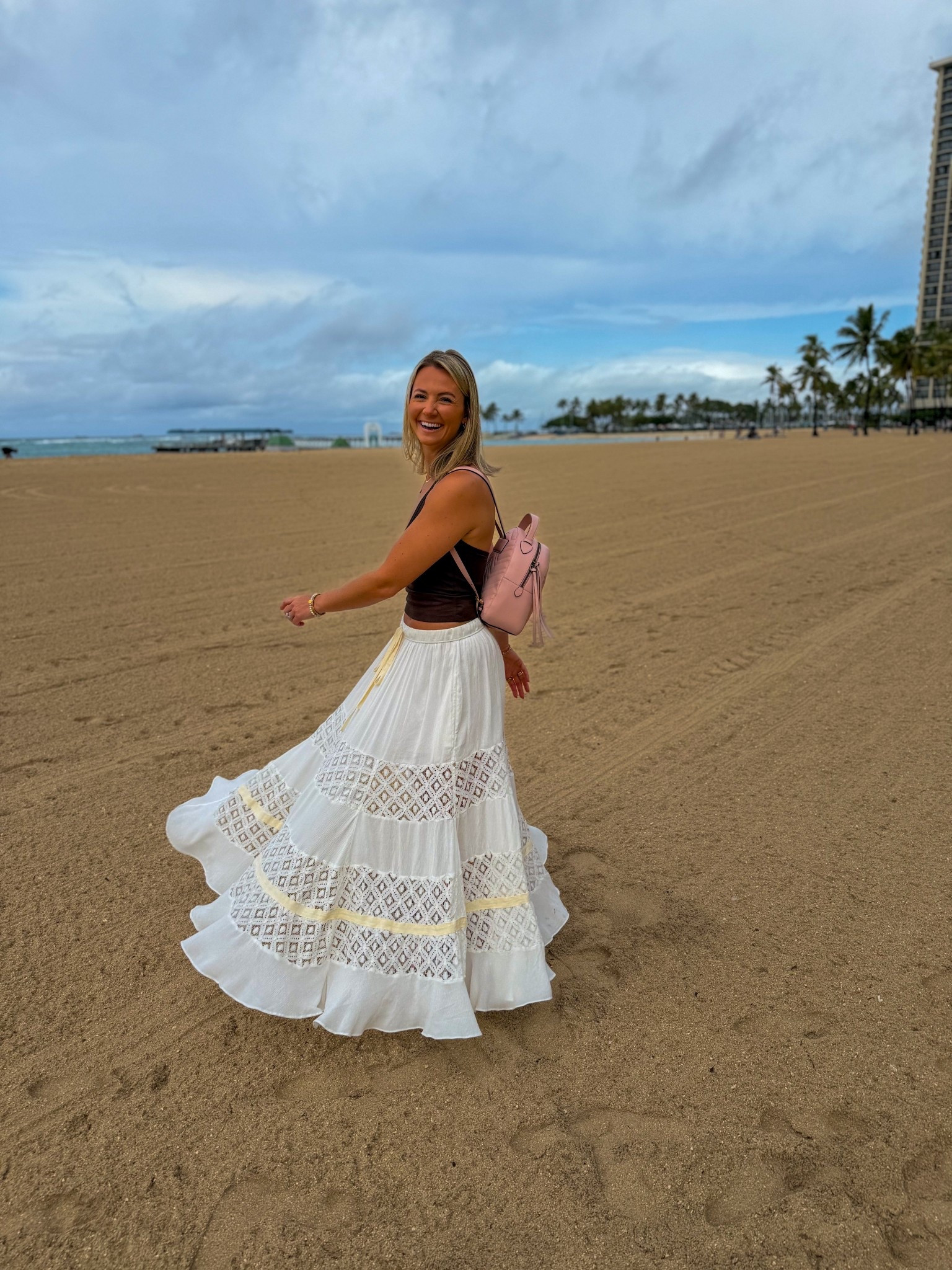 Spring ootd, white maxi skirt 

#LTKSeasonal #LTKootd