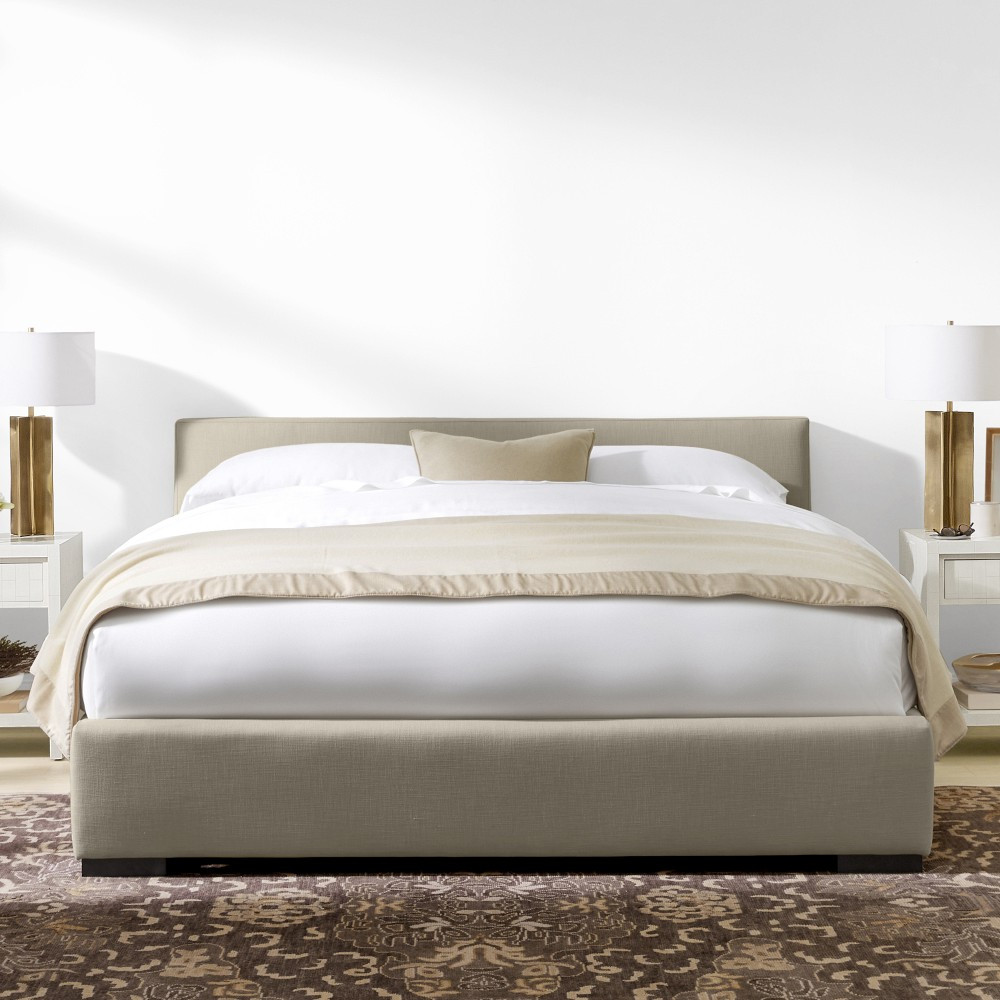 Robertson Nontufted Upholstered Bed &amp; Headboard | Williams-Sonoma CA