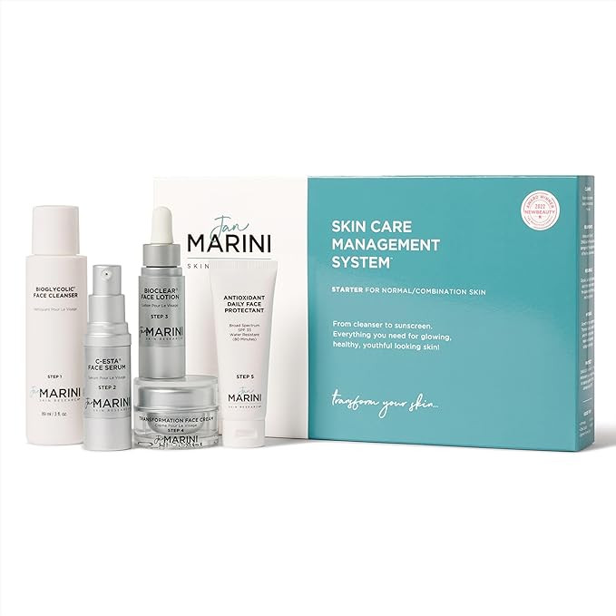 Jan Marini Starter Skin Care Management System - Travel-Size Skin Product Set with Cleanser, Face... | Amazon (US)