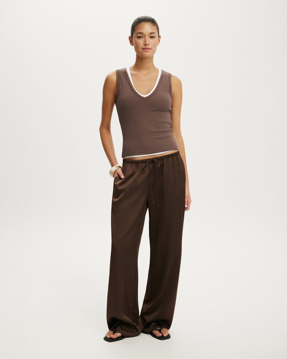 Dove Satin Pants | THE ICONIC (AU & NZ)