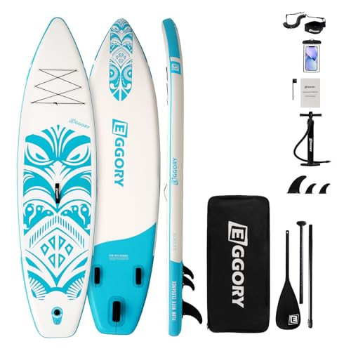 Inflatable Paddle Board,Stand Up Paddle Board Set, Extra Wide SUP Board with Removable Fin, Floating Paddle, Hand Pump, Waterproof Phone Pouch,Traveling Board | Amazon (US)