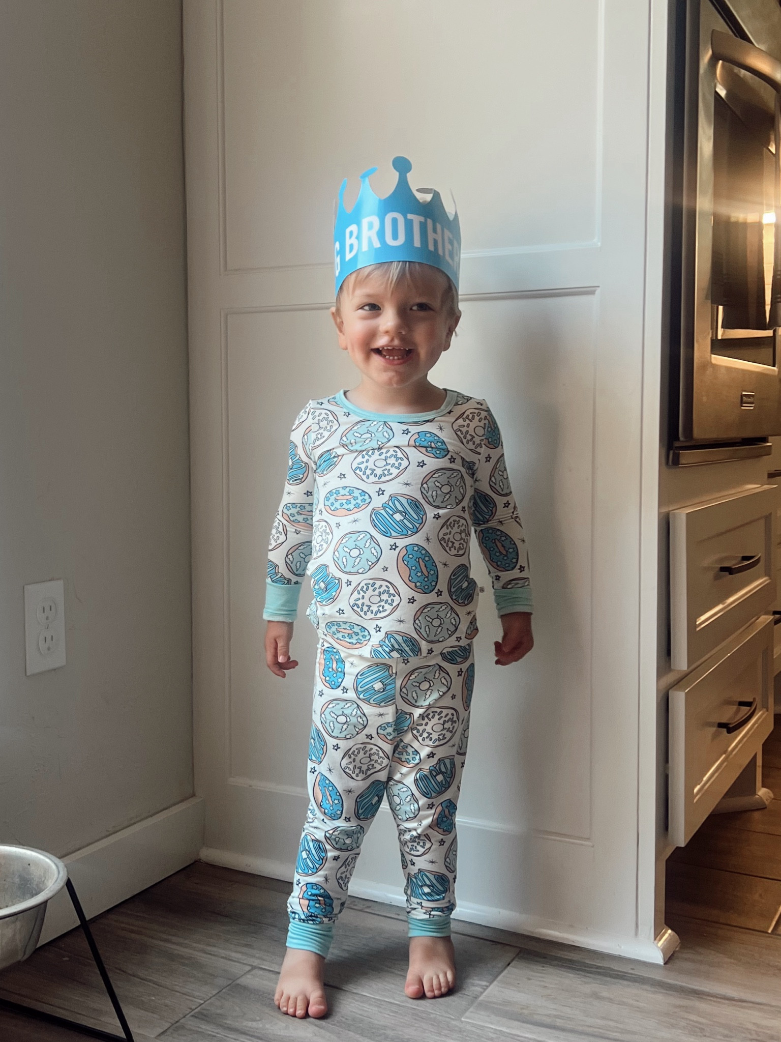 donut you know i could eat you right up?! 🍩🩵

We love Caden Lane’s bamboo PJs! Nora has a matching pink donut sleeper version with ruffles
. I linked both! 

#LTKBaby #LTKKids #LTKFamily
