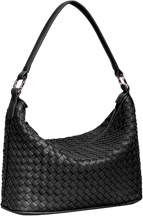Woven Crossbody Purses for Women - Designer Vegan Leather Purse with Adjustable Strap, Top Handle... | Amazon (US)