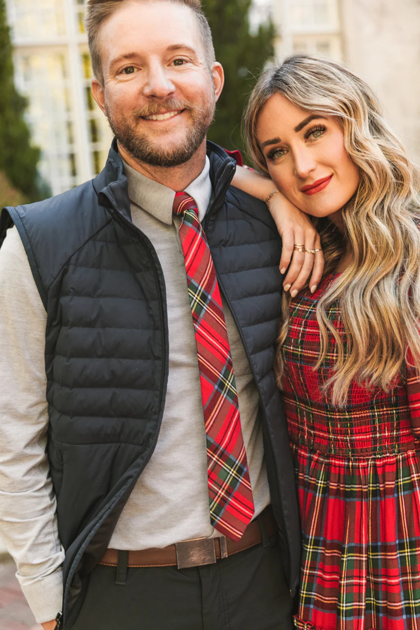Holiday Plaid Men's Tie | Ivy City Co