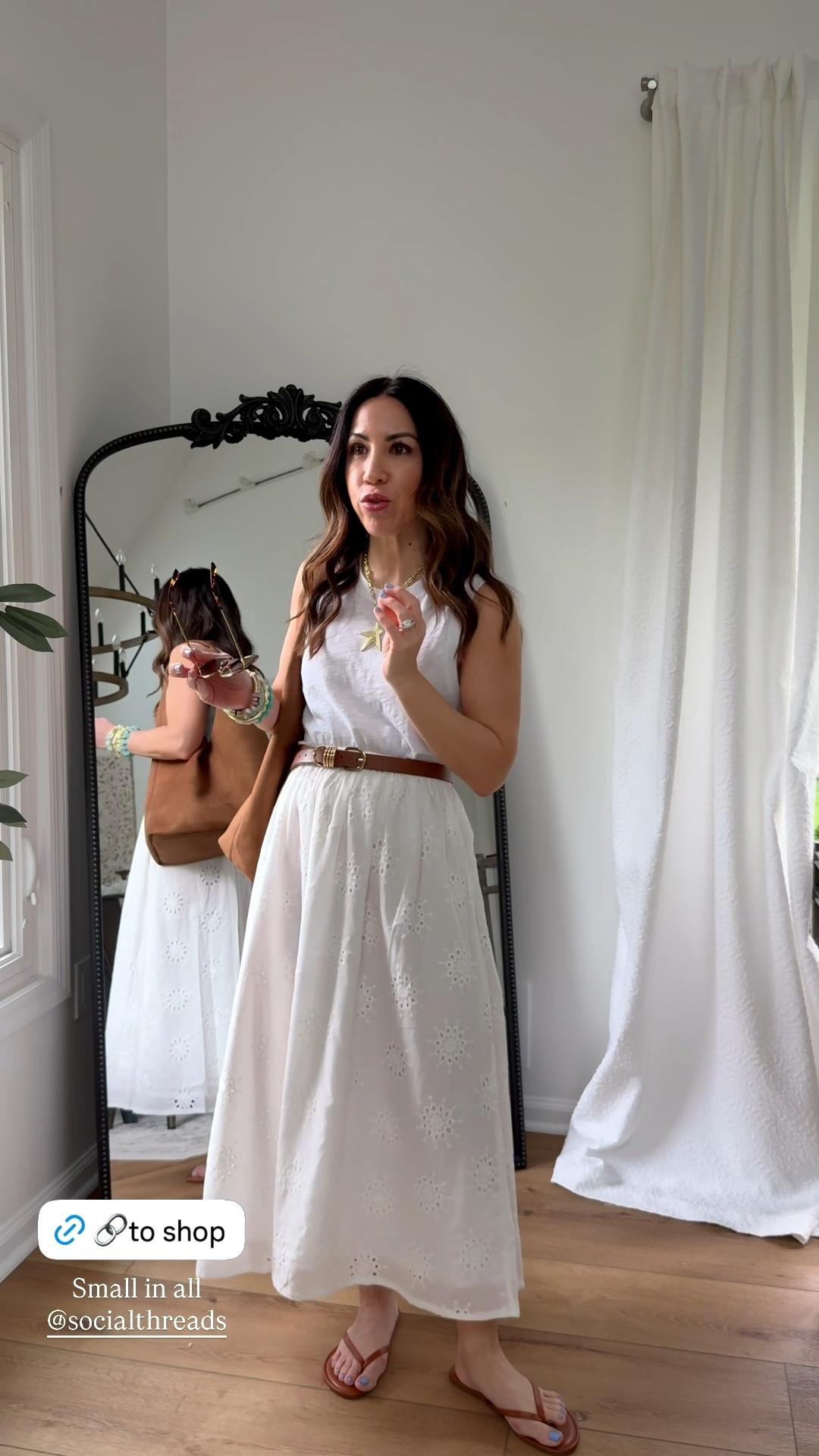 Small white skirt. Small tank

#LTKPetite #LTKOver40