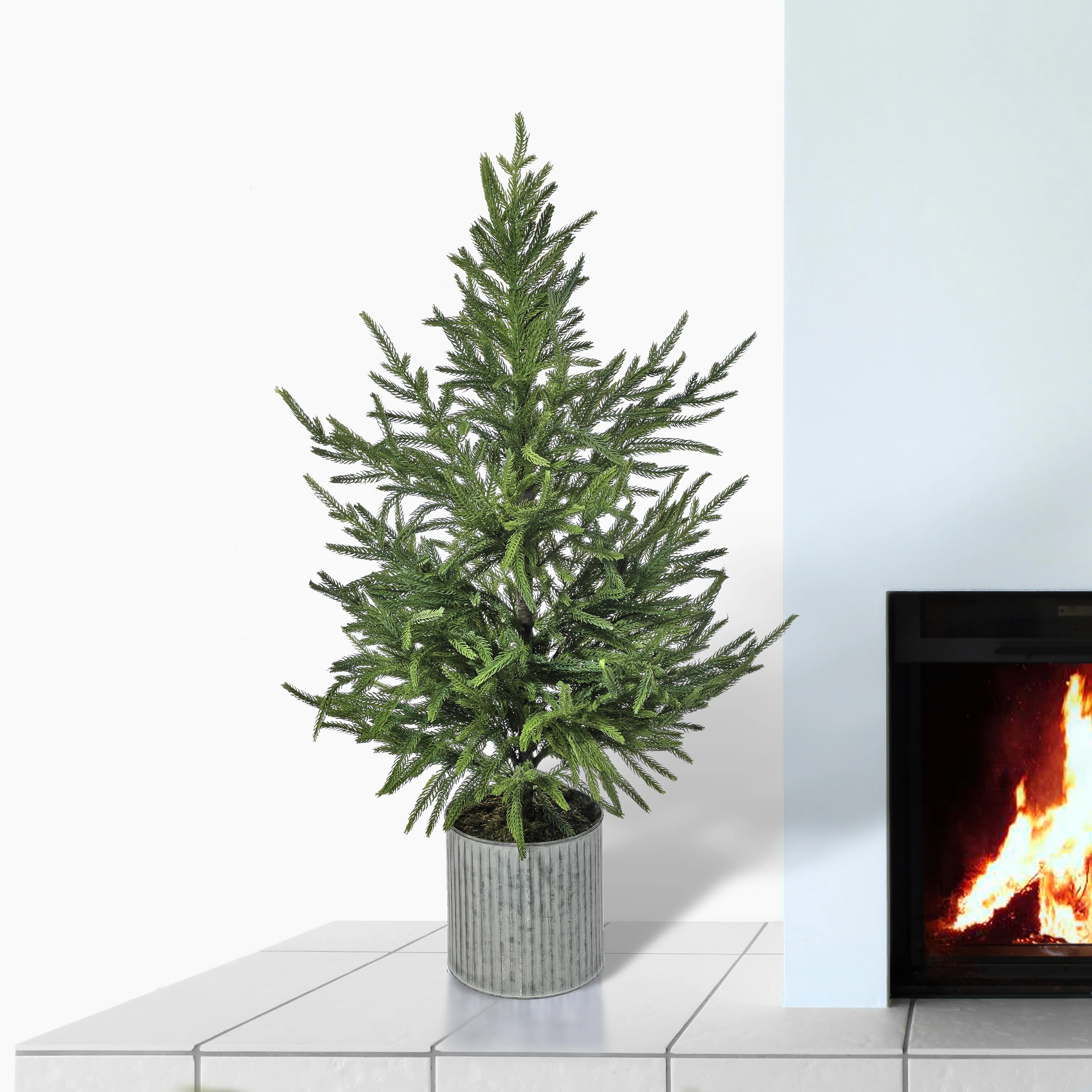 Harlamert 36' H Artificial Pine Christmas Tree | Wayfair North America
