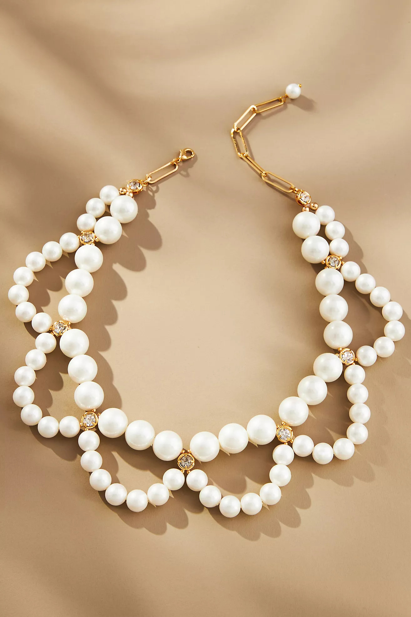 Pearl Scallop Collar Necklace | Anthropologie (US)