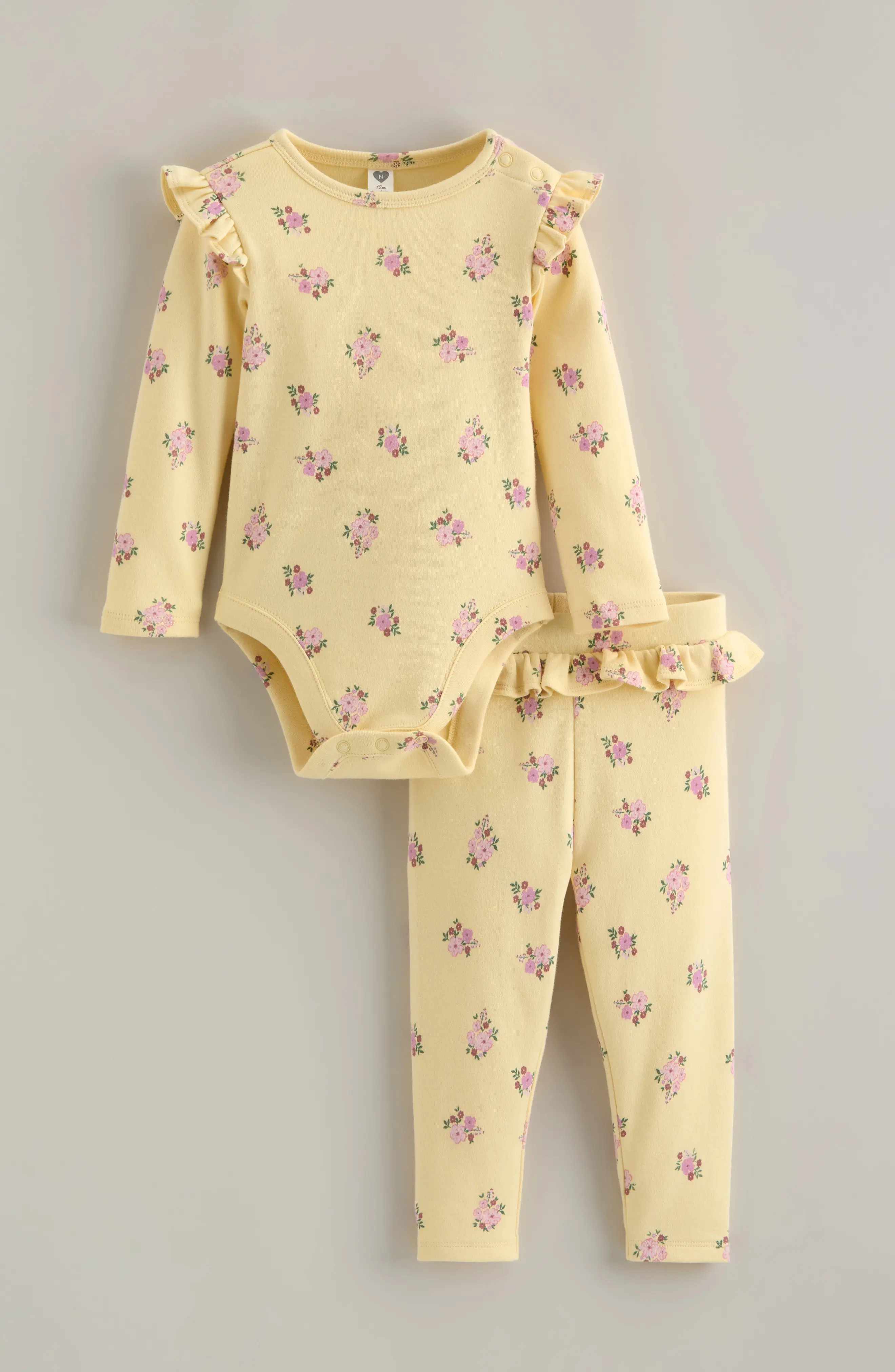 Nordstrom Floral Print Cotton Bodysuit & Leggings Set (Women) | Nordstrom | Nordstrom