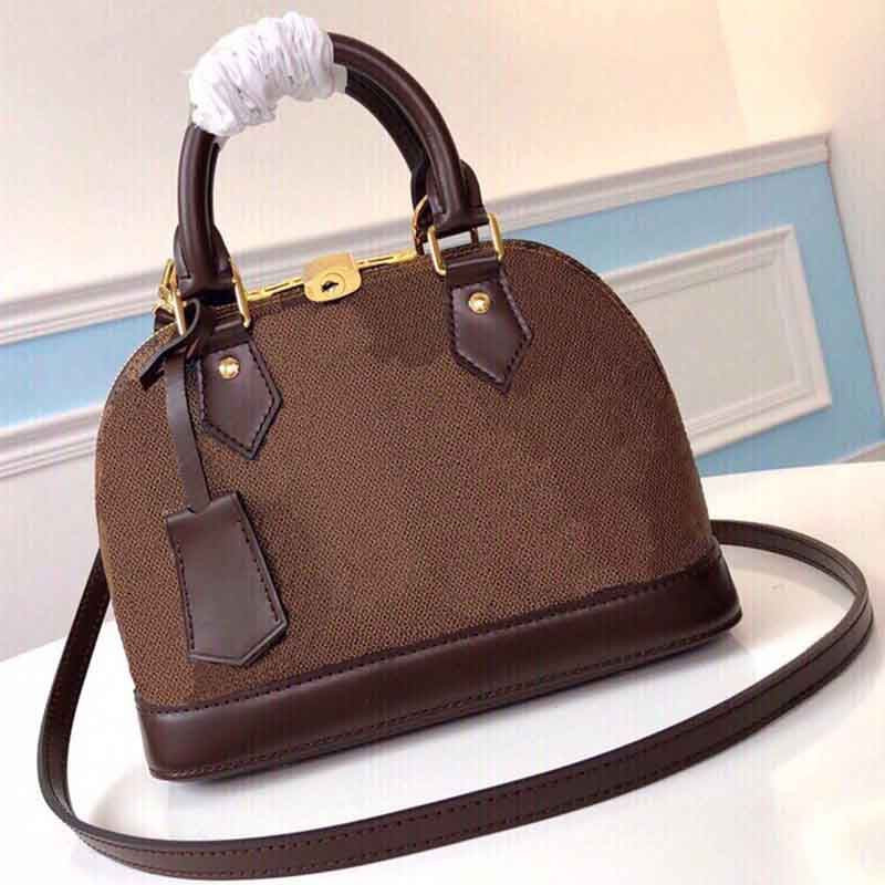 5A Top Quality Ladies Fashion Shoulder ALMA BB Shell Bag Flower Handbag Classic Canvas Material S... | DHGate