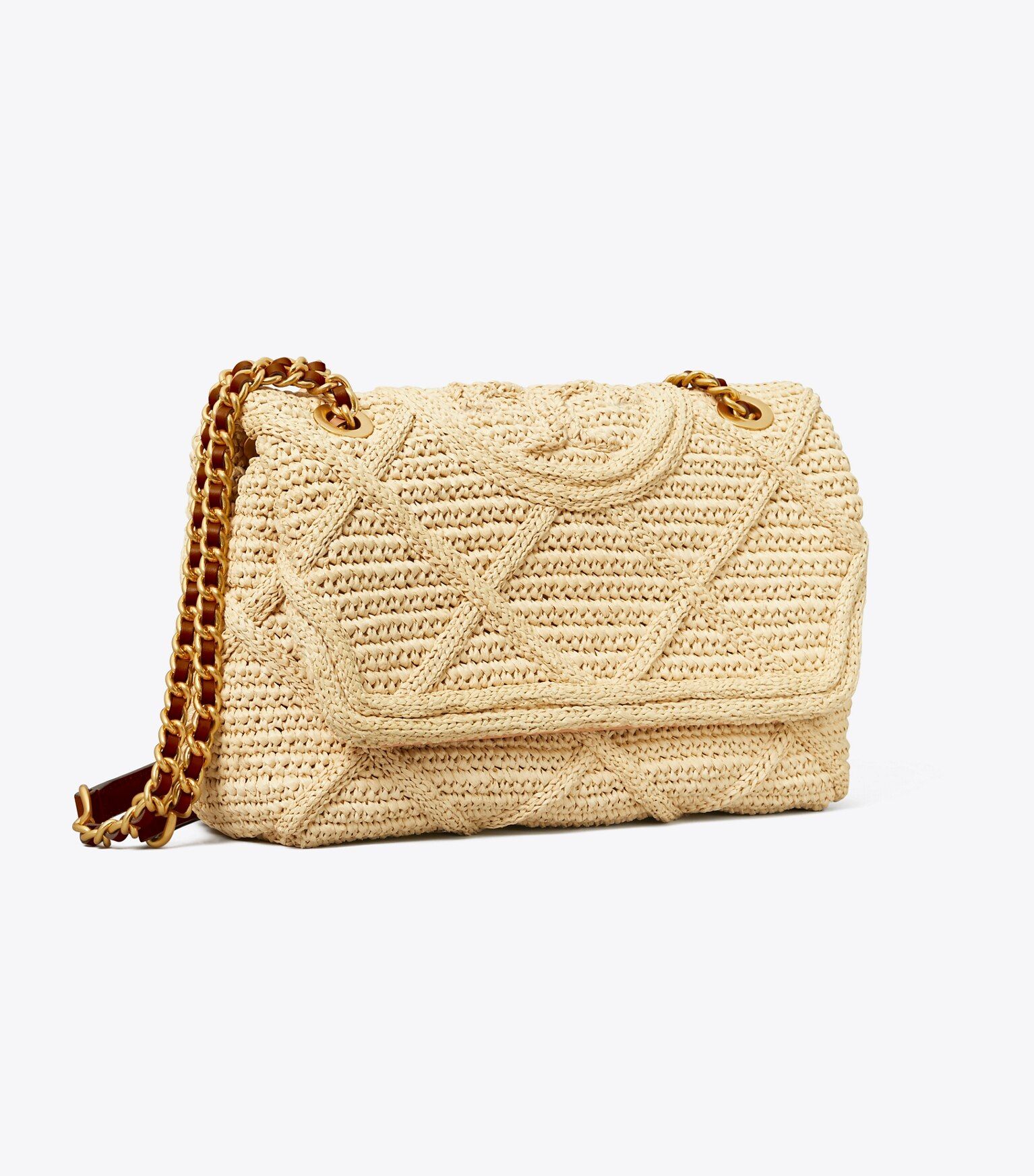 Fleming Soft Straw Convertible Shoulder Bag | Tory Burch (US)