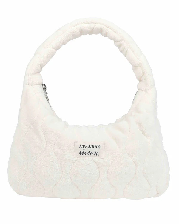 Quilted Shoulder Bag - Off-White Terry | My Mum Made It