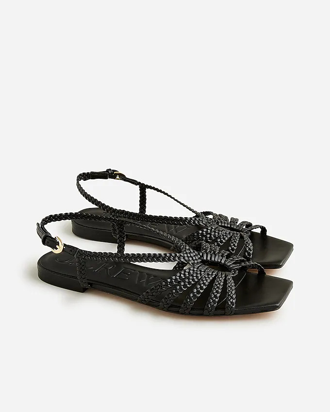New Capri braided sandals in leather | J. Crew US