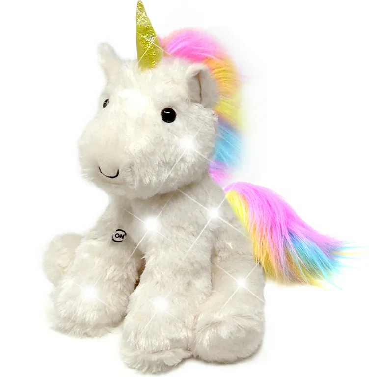 Light Up Stuffed Animal Glow Plush Sleep Toy 7 color Changing White Unicorn Battery Operated 16 i... | Walmart (US)