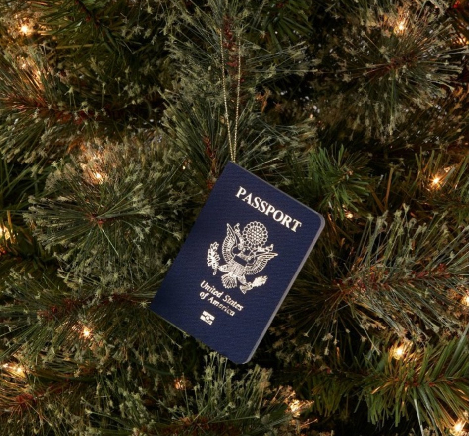 Christmas Tree Passport Ornament target travel gift season holidays 

#LTKHoliday #LTKHolidaySale #LTKGiftGuide