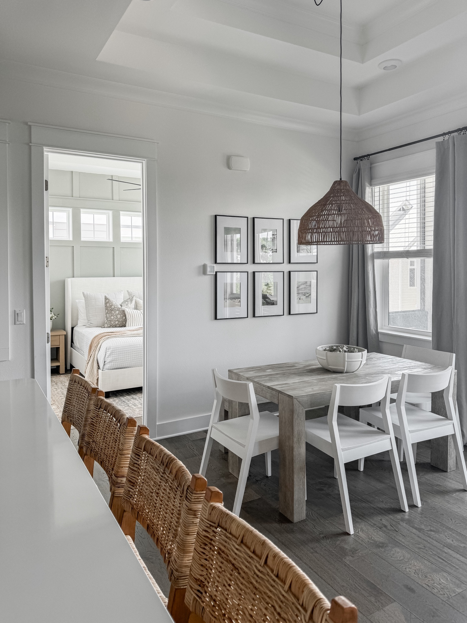 Our dining spaces at the beach home 🌴🤍 I loooove this plank & beam set - perfect for the space and we used a dining bench on one side to fit more people. The quality is amazing too!! 

#LTKSaleAlert #LTKStyleTip #LTKHome