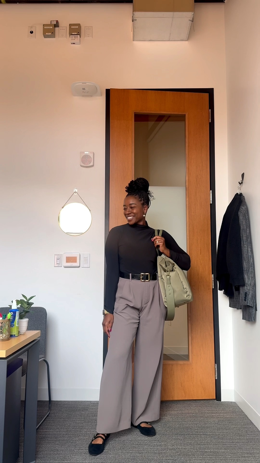 Love these gap trousers-true to size and my new fave rothy Mary Jane flats, half size up

#LTKWorkwear