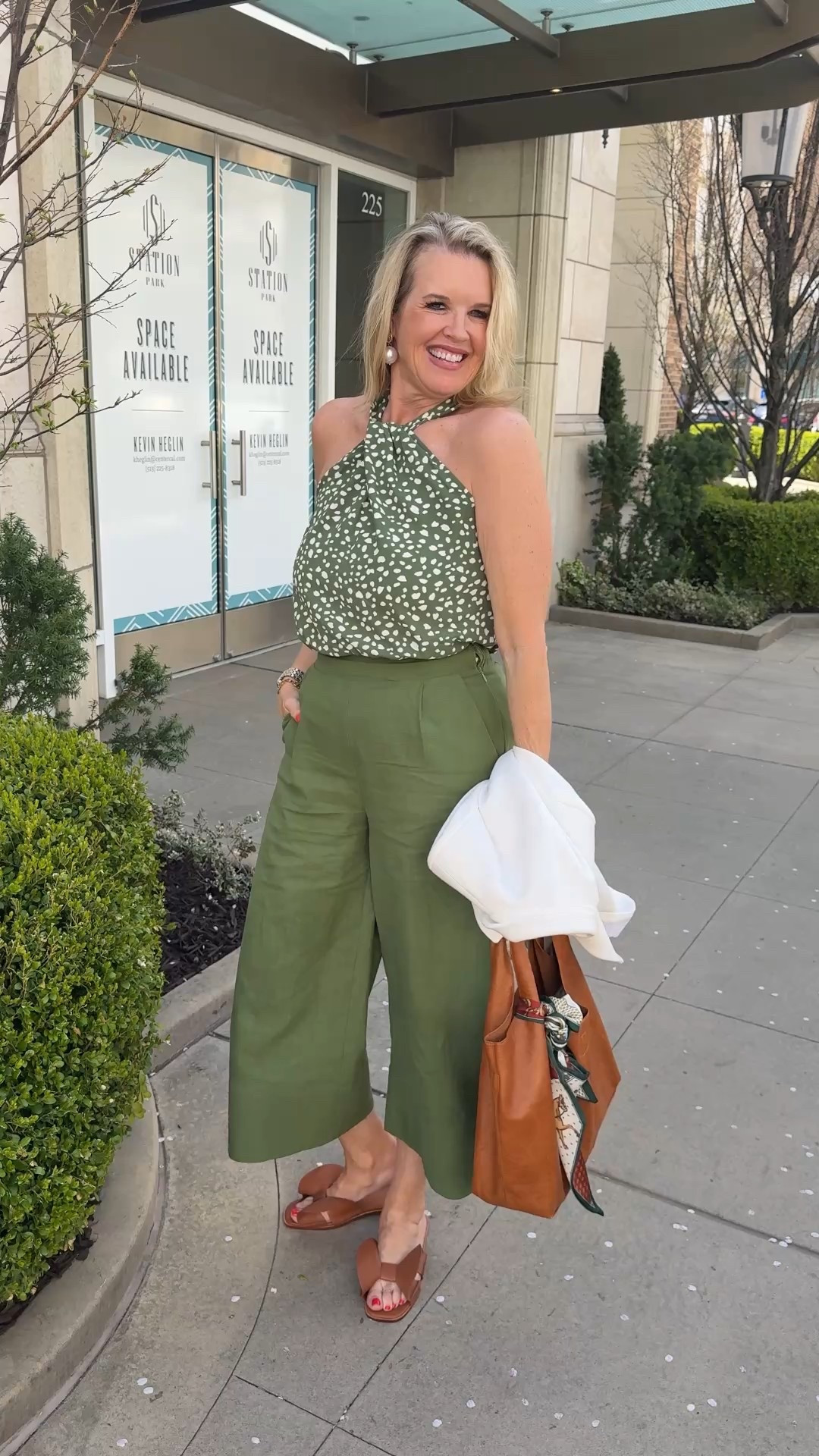 What is is about a new outfit that makes us feel so good??

I am so excited about this New Launch From GibsonLook perfect for Spring and Summer 🌷🌼

In a beautiful shade of Graff green these cute wide leg cropped linen pants with pockets and  high waisted top band , side zip 

I paired with their polka dotted halter top that has a twittered from detail and neck bow.. so cute.

Perfect pieces to dress up or down, and great for work wear with a GibsonLook Blazer …

Save 10% off with Code: DARCY10

I paired with their polka New Cecelia New York Wendy Bow sandals in cognac brown 
Save 15% off with code WENDY

And a vegan tote in Cognac brown 

Lisi lurch bracelets 

Pearl drop earrings (linked similar

2gold abbot Lyon bracelets 


#LTKSaleAlert #LTKOver40 #LTKWatchNow