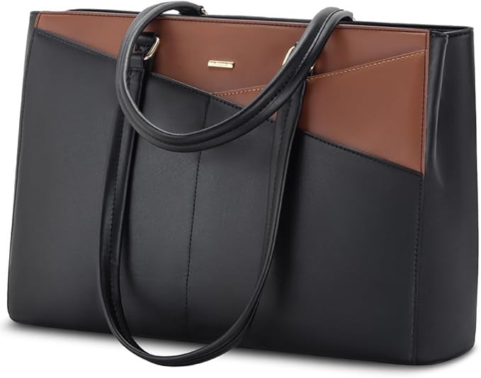 LOVEVOOK Laptop Tote Bag for Women, Office Work Bag Briefcase fit for 15.6 inch Laptop, Large Cap... | Amazon (US)