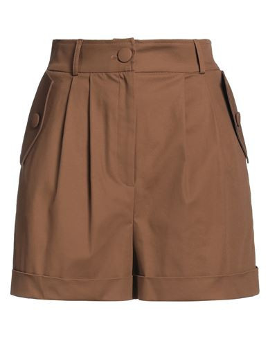 Actualee Woman Shorts & Bermuda Shorts Brown Size 10 Cotton, Elastane | YOOX (US)