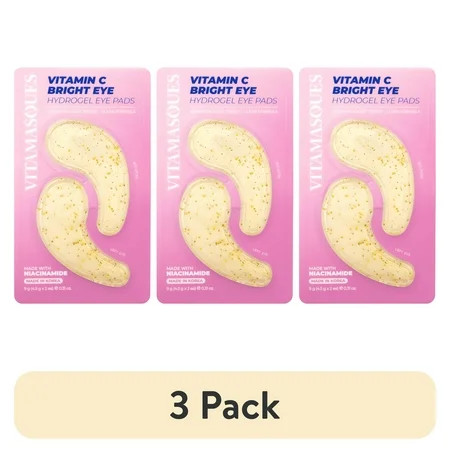 (3 pack) Vitamasques Vitamin C Hydrogel Eye Pads, Brighten, Vegan, 1 Pair | Walmart (US)