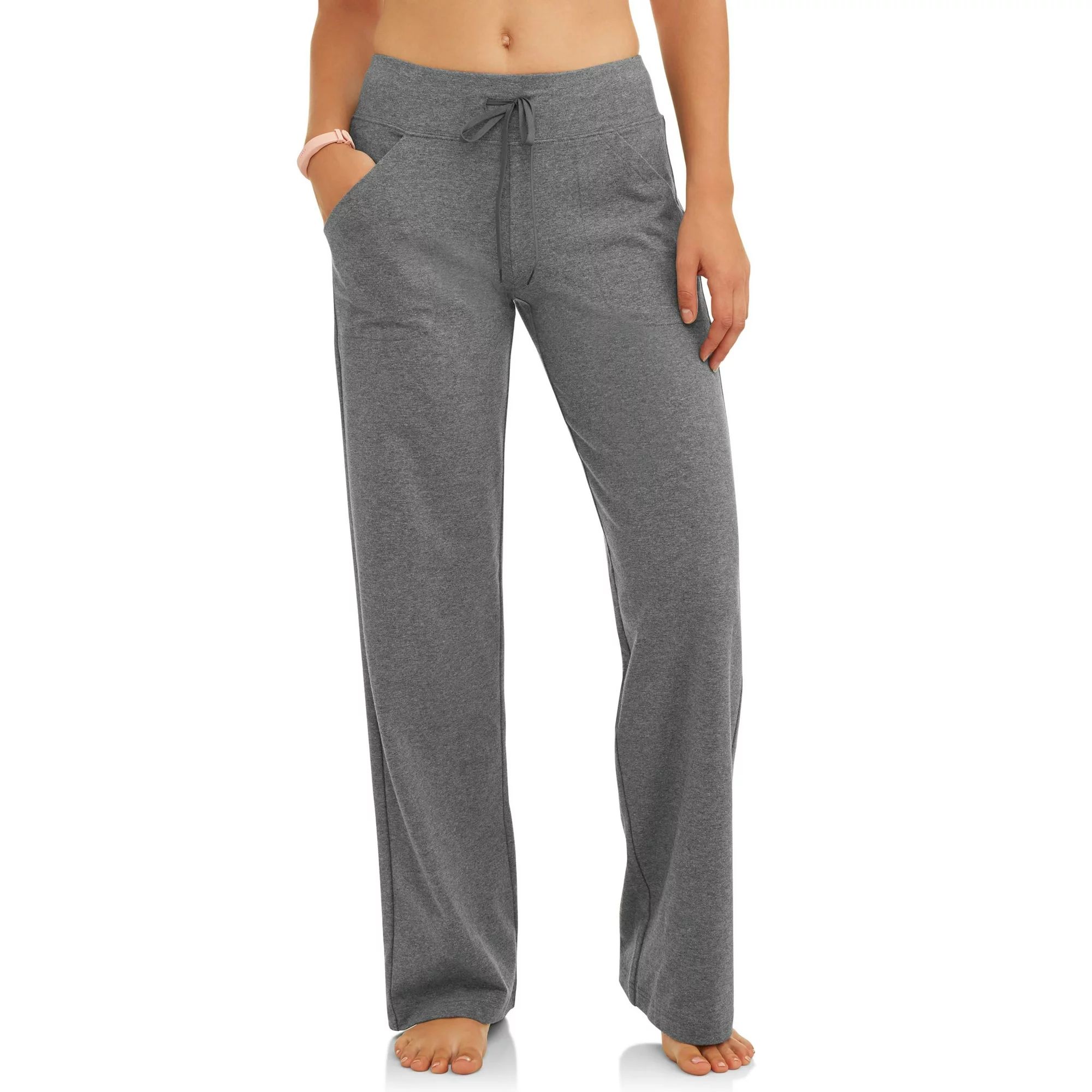 Athletic Works Women's Regular Dri-More Core Relaxed Fit Yoga Pants, 32" Inseam, Sizes S-2XL | Walmart (US)