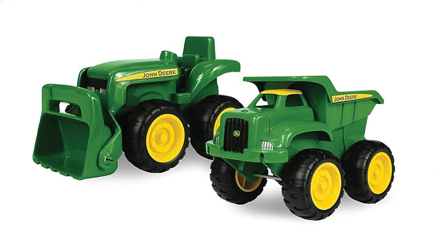 TOMY John Deere Vehicle Set - Includes Dump Truck Toy and Tractor Toy with Loader - Kids Outdoor ... | Amazon (US)