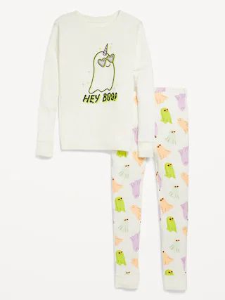Gender-Neutral Graphic Snug-Fit Pajama Set for Kids | Old Navy (US)