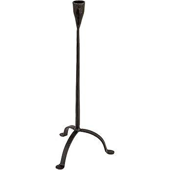 Creative Co-Op 16" H Hand-Forged Cast Metal Footed Taper Holder, Black | Amazon (CA)