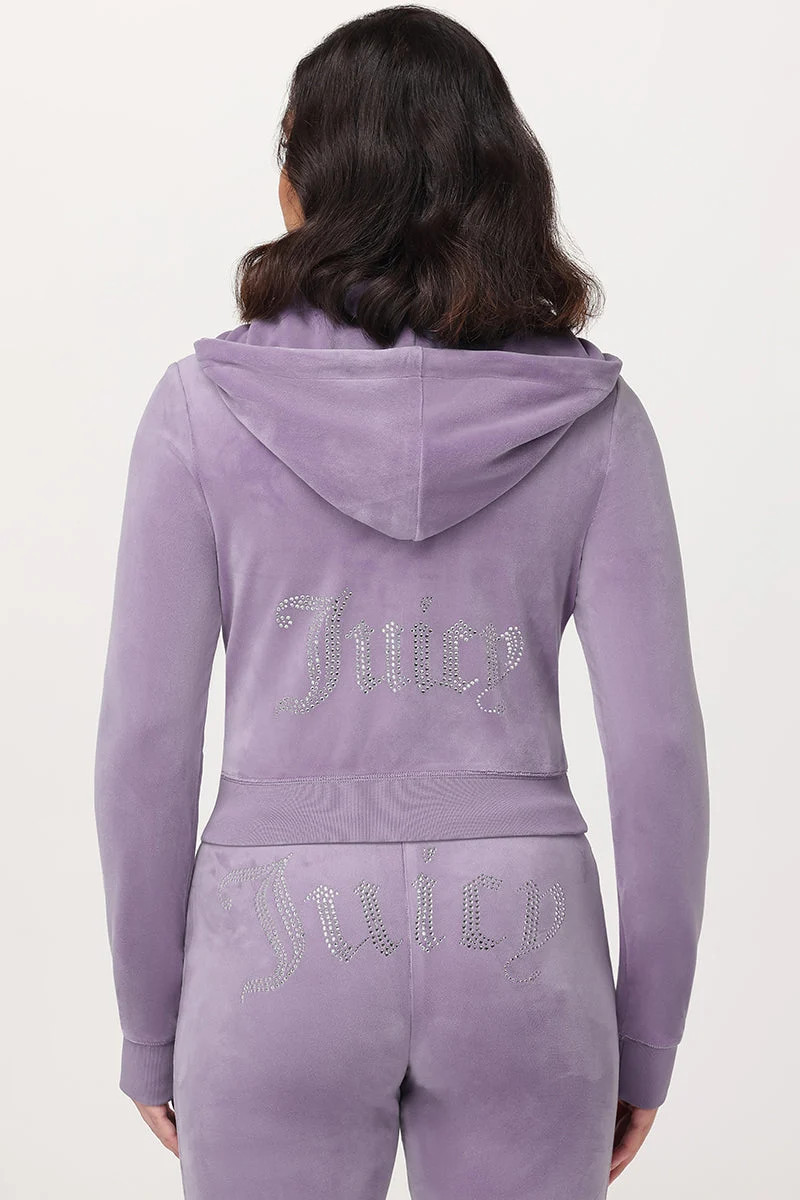 OG Big Bling Velour Hoodie | Juicy Couture