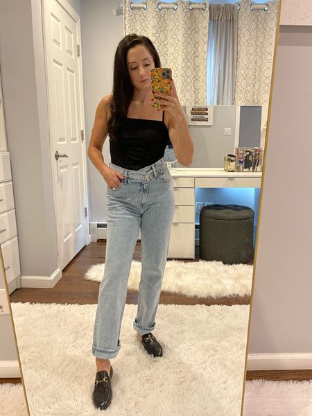 Loving these abercrombie 90s straight jeans with cris cross waist band. they will be a closet staple for my fall outfits #OOTD

#LTKSeasonal #LTKU