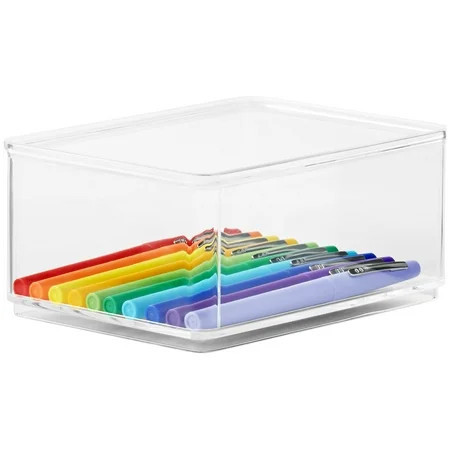 The Home Edit Medium Clear Storage Bin Inserts, 4 Pack, 6.24" x 4.68" x 2.95" | Walmart (US)