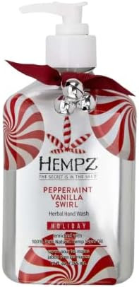 Hempz Holiday Peppermint Vanilla Swirl Hand Wash 12oz Limited Edition | Amazon (US)
