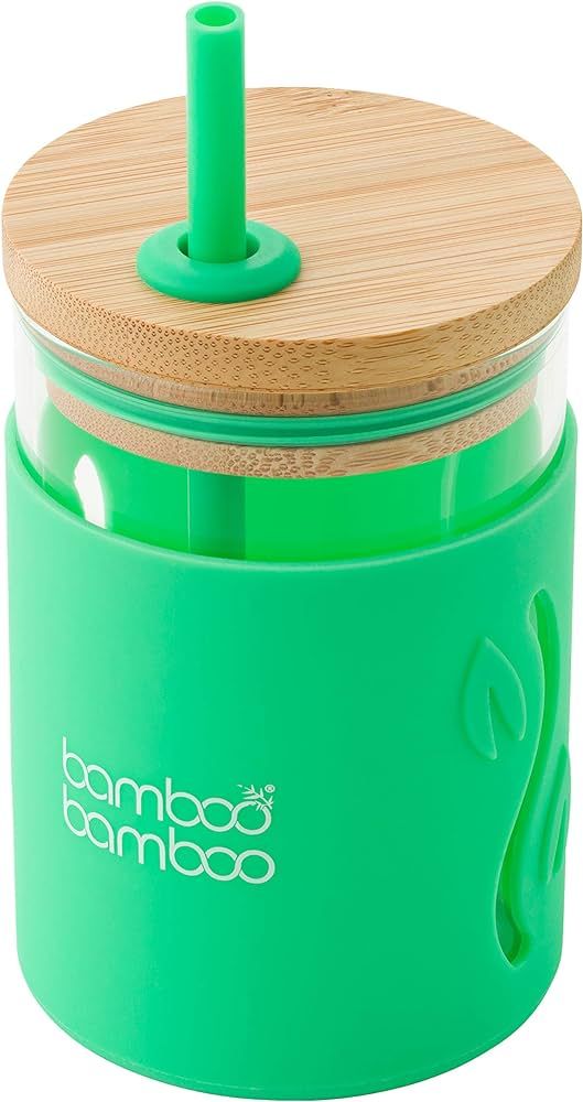 bamboo bamboo Toddler Sippy Cup with Straw and Lid, Transition Drinking Cup for Kids Holds 11.8 o... | Amazon (US)