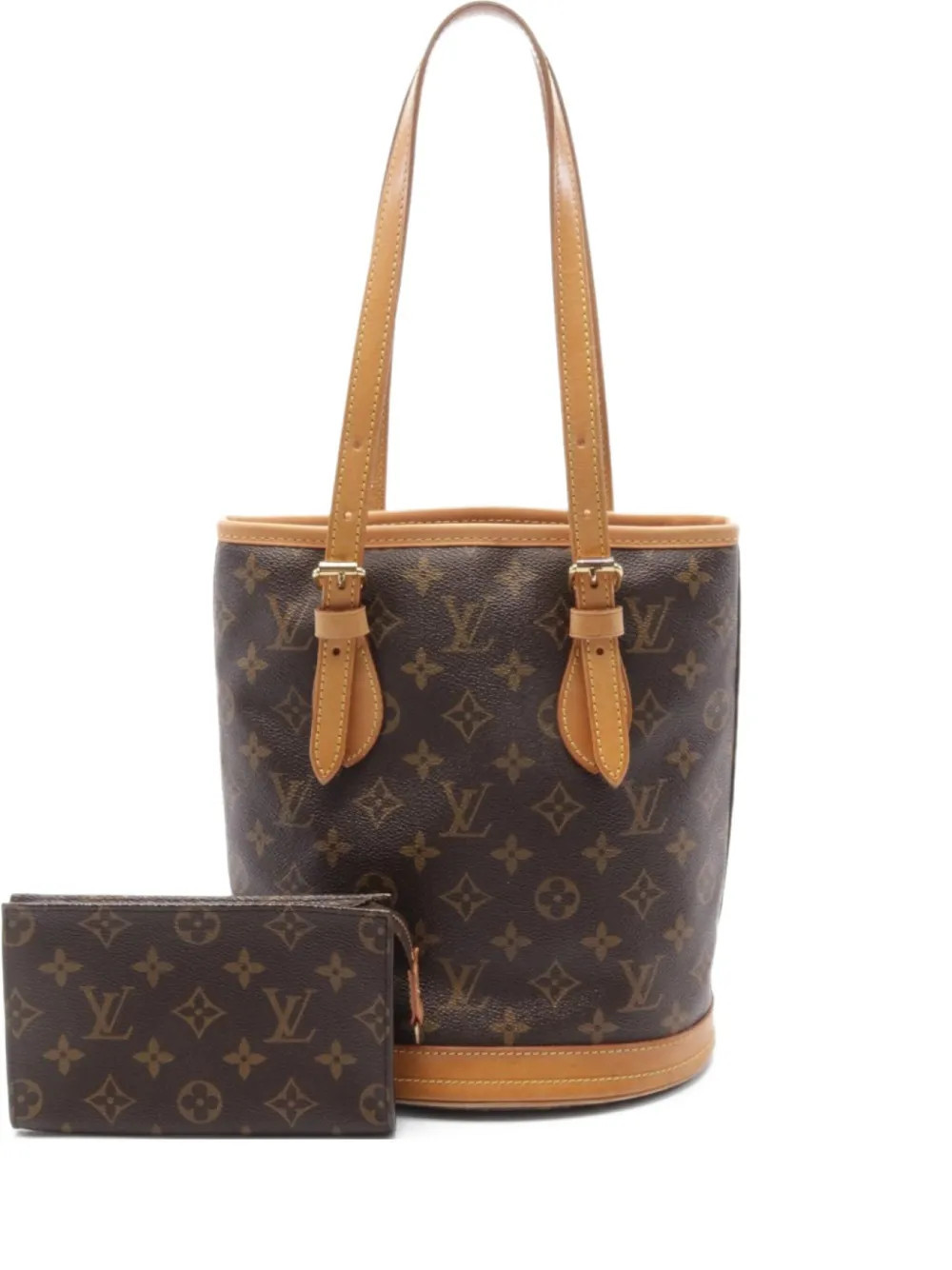 Louis Vuitton Pre-Owned 2010 Bucket PM handbag - Brown | Farfetch Global