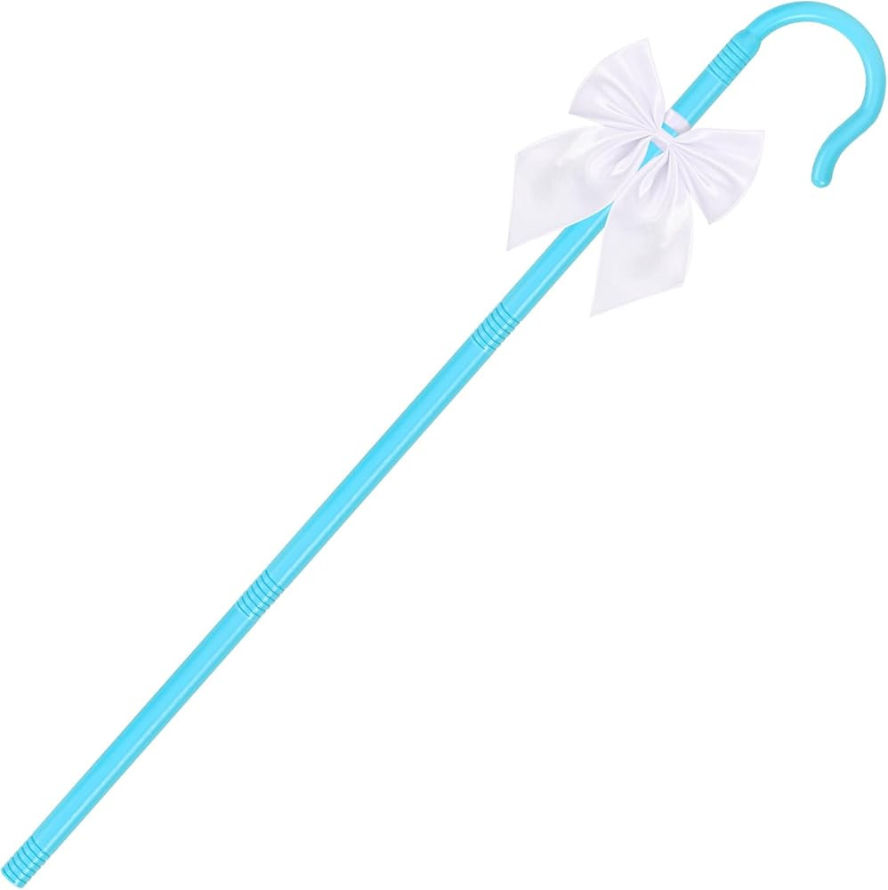 Shepherd Staff and Bow Tie Hook Canes with Bowtie for Women Halloween Party Cosplay | Amazon (US)