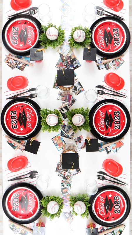Set the perfect Graduation Party table with supplies that match the grad’s school colors and interests, like this Baseball-Themed Grad Party table!

#graduationparty #baseballparty #tablesetting #grad2024

#LTKSeasonal #LTKparties #LTKfamily